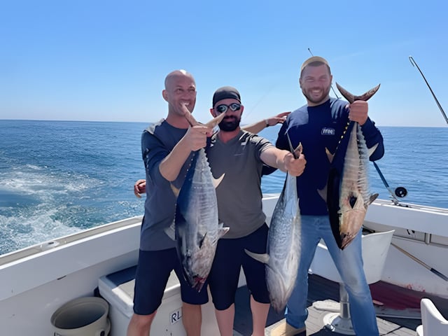 Tuna bite at temp break, 100f line